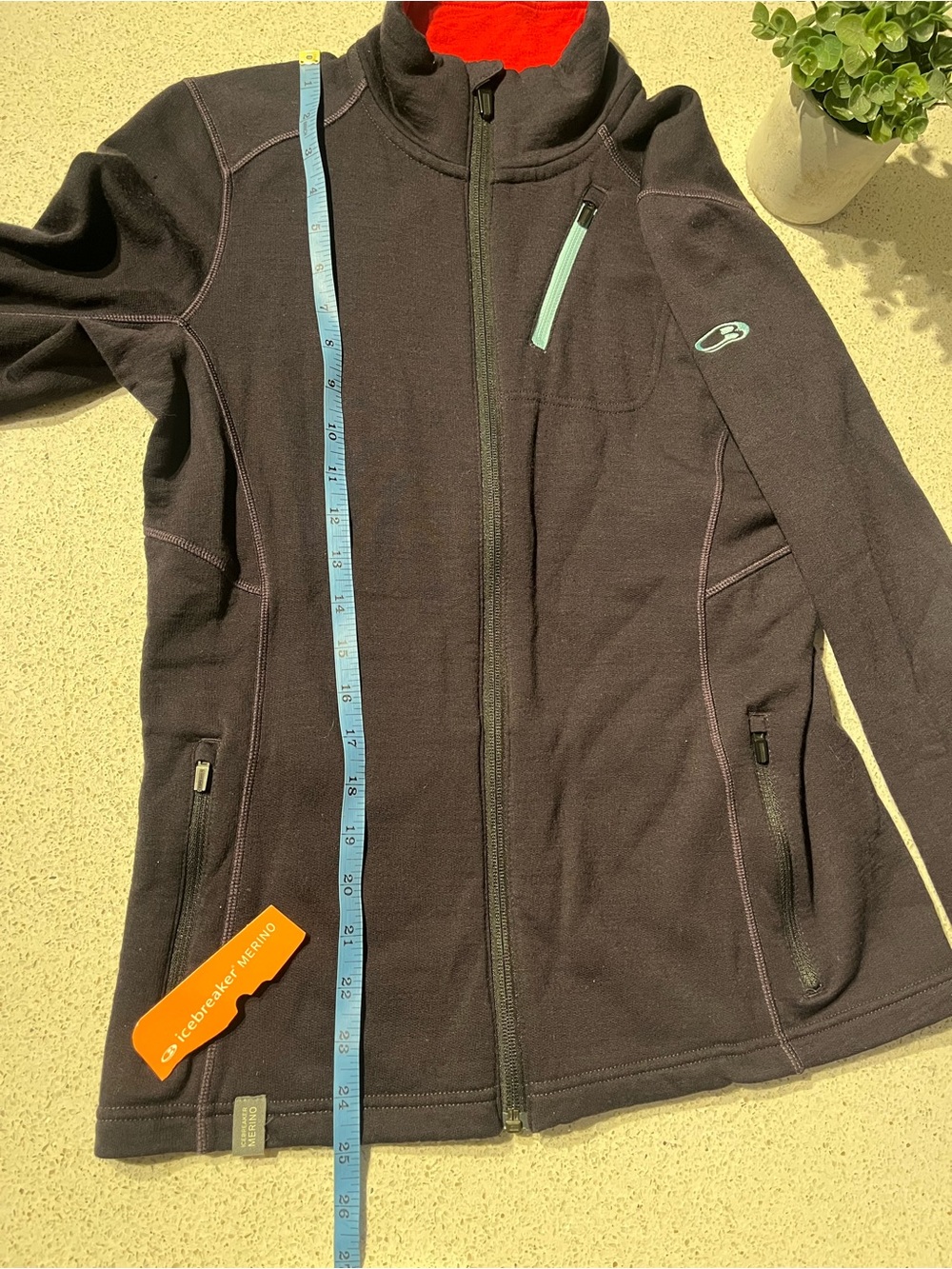 Icebreaker Sz S Women’s Zip Fleece Merino Wool in Plum Purple - Picture 11 of 15